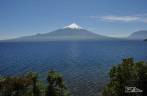 O lago Llanquihue e o vulcão Osorno, na região de Puerto Varas, no sul do Chile